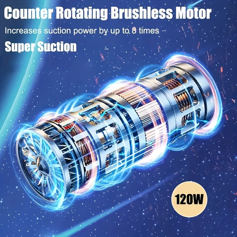 1pc Small Strong Car Vacuum Cleaner, Wireless, Blowing And Suction All-in-One Vacuum Cleaner, Suitable For Cleaning Home, Keyboard, Sofa, And Wet And Dry Vacuum Cleaner Vacuum Cleaning Accessories