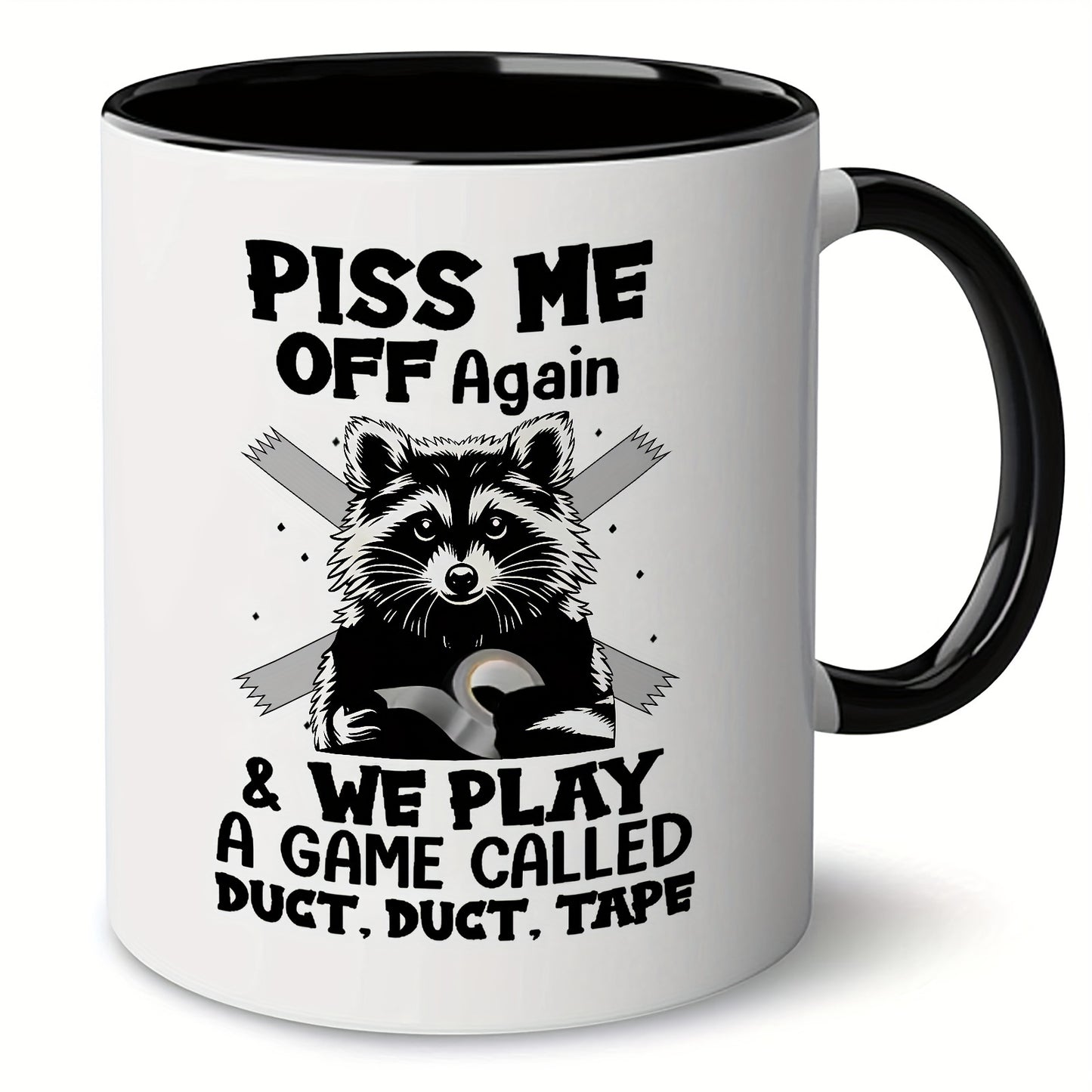 1pc Whimsical Black Cat Design Ceramic Coffee Mug - 11oz Large Capacity, Durable, Home Office Essential for Coffee Lovers - Unique Gift Idea, Dishwasher and Microwave Safe