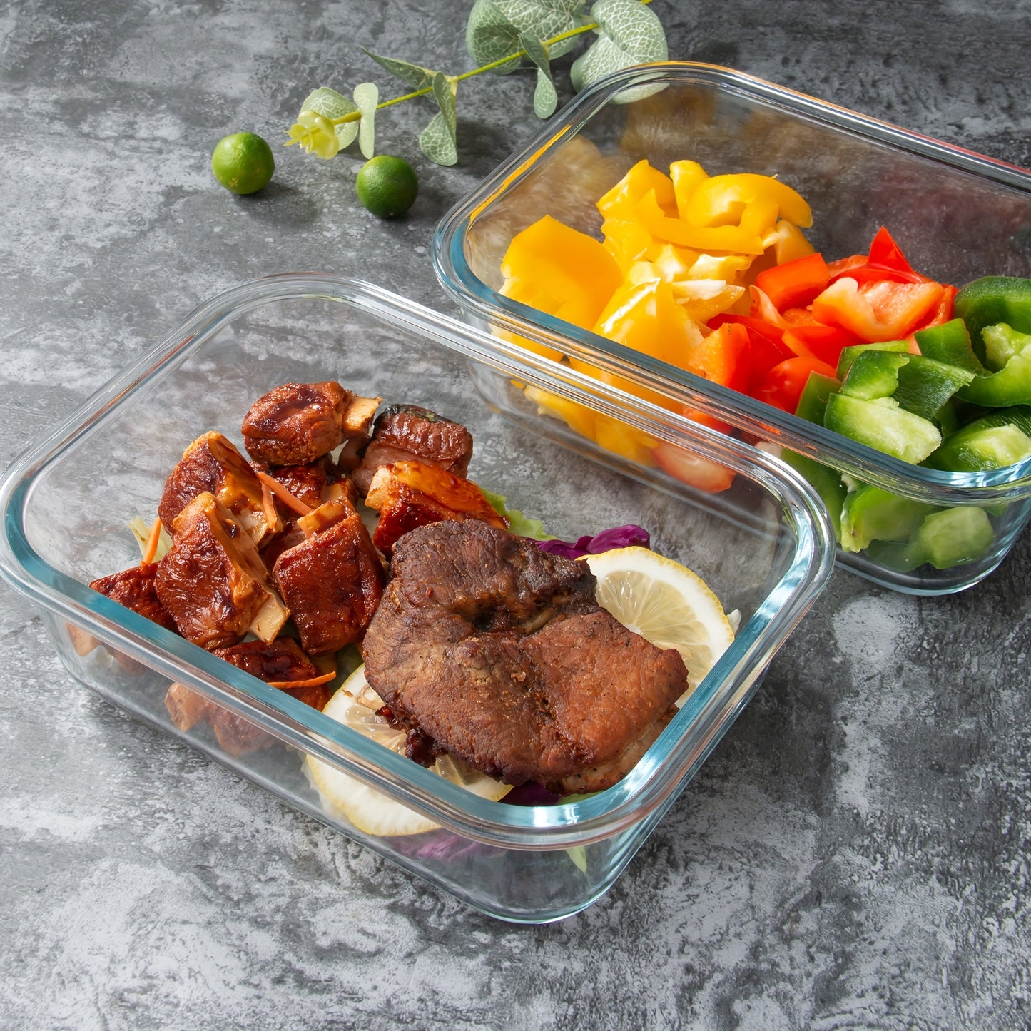 10 Pack Glass Food Storage Containers with Airtight Lids, Leak-Proof Meal Prep Containers with Lids, Dishwasher/Microwave/Freezer Safe