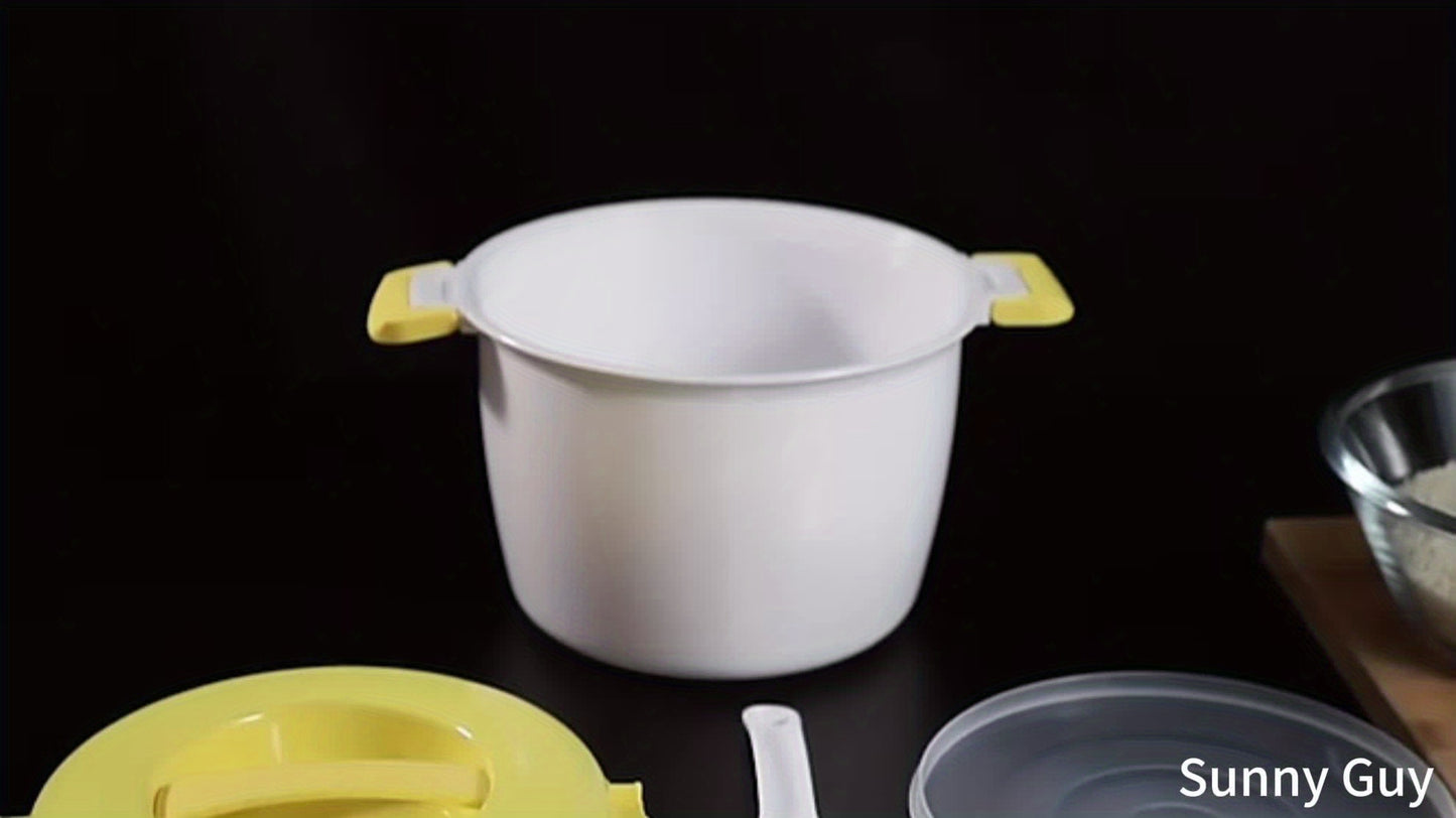 Microwave Rice Cooker Steamer Pot Pastamaker Oven Veggie Cookware Cooking Soup Pressure Pots Bowl Micro Vegetable Container