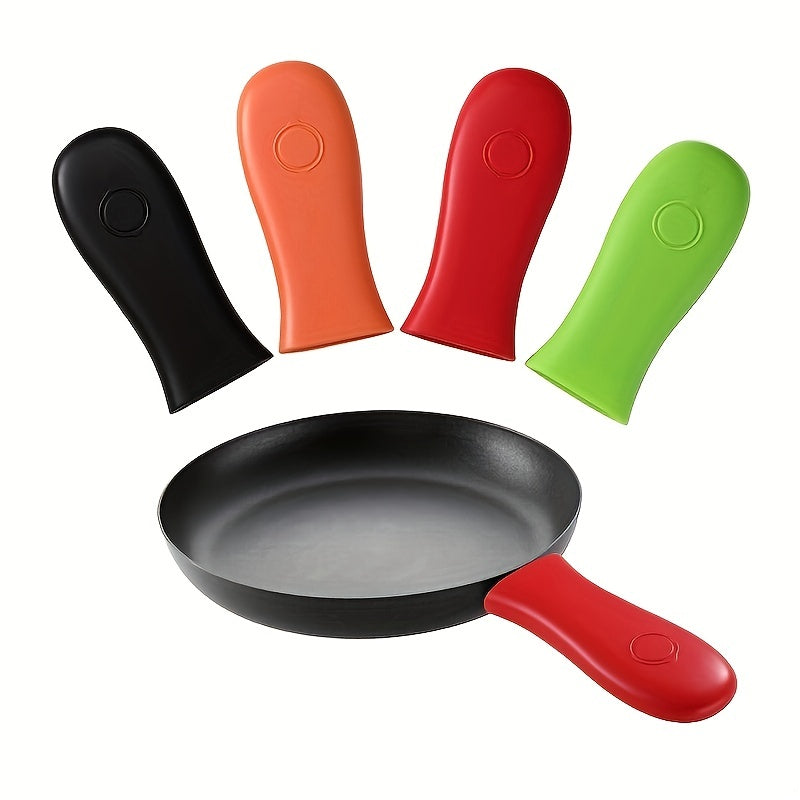 1pc Heat Resistant Silicone Handle Holder - For Cast Iron Skillets & Metal Cookware - Kitchen Supplies - Protect Your Hands From Burns - Perfect Gift for Home Cooks & Bakers