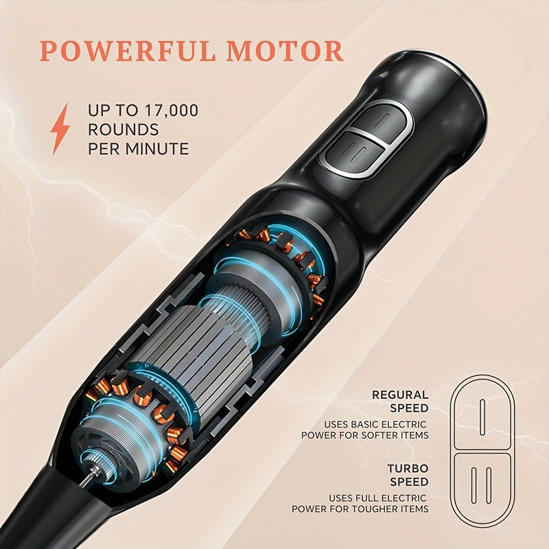 400W 2-Speed Lalayuan Powerful Handheld Blender - 304 Stainless Steel Blades Portable Stick Mixer - Electric Immersion Blender with Detachable Base