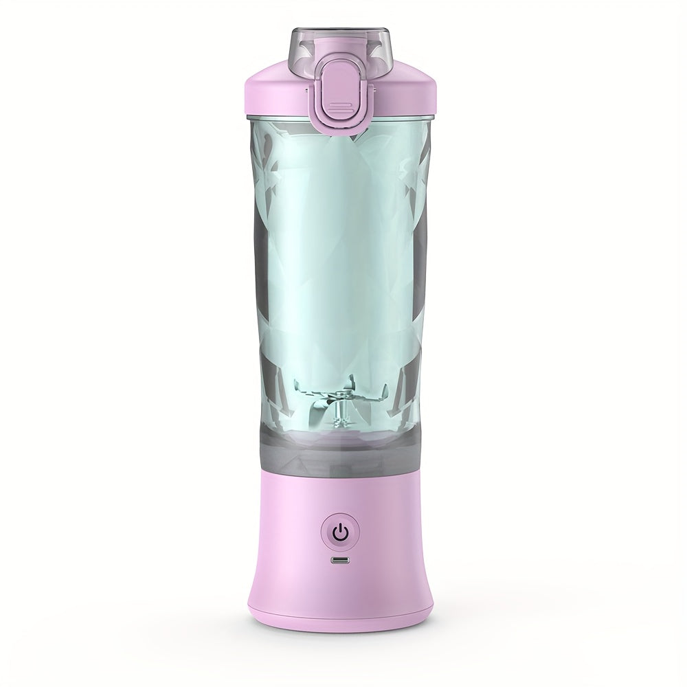 1pc, Portable Electric Juicer Cup Personal Blender-for Shakes & Smoothies Multi-Functional Personal Blender With Ice Crushing Ability, 20.29oz Capacity, USB Rechargeable, Kitchen Accessories Juicer Accessories Back To School