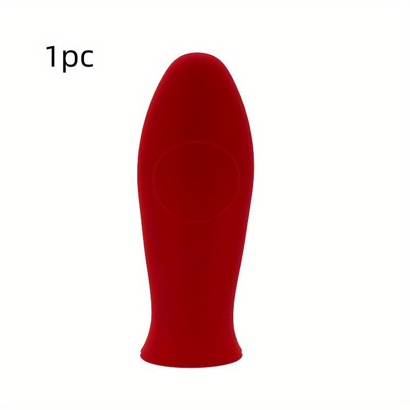 1pc Heat Resistant Silicone Handle Holder - For Cast Iron Skillets & Metal Cookware - Kitchen Supplies - Protect Your Hands From Burns - Perfect Gift for Home Cooks & Bakers
