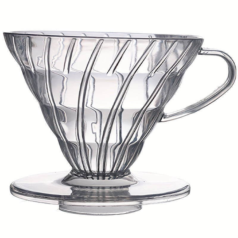 V60 Coffee Dripper, Pour Over Coffee Maker Reusable Plastic Filter Cup Slow Brewing Accessories For Kitchen Bar Office