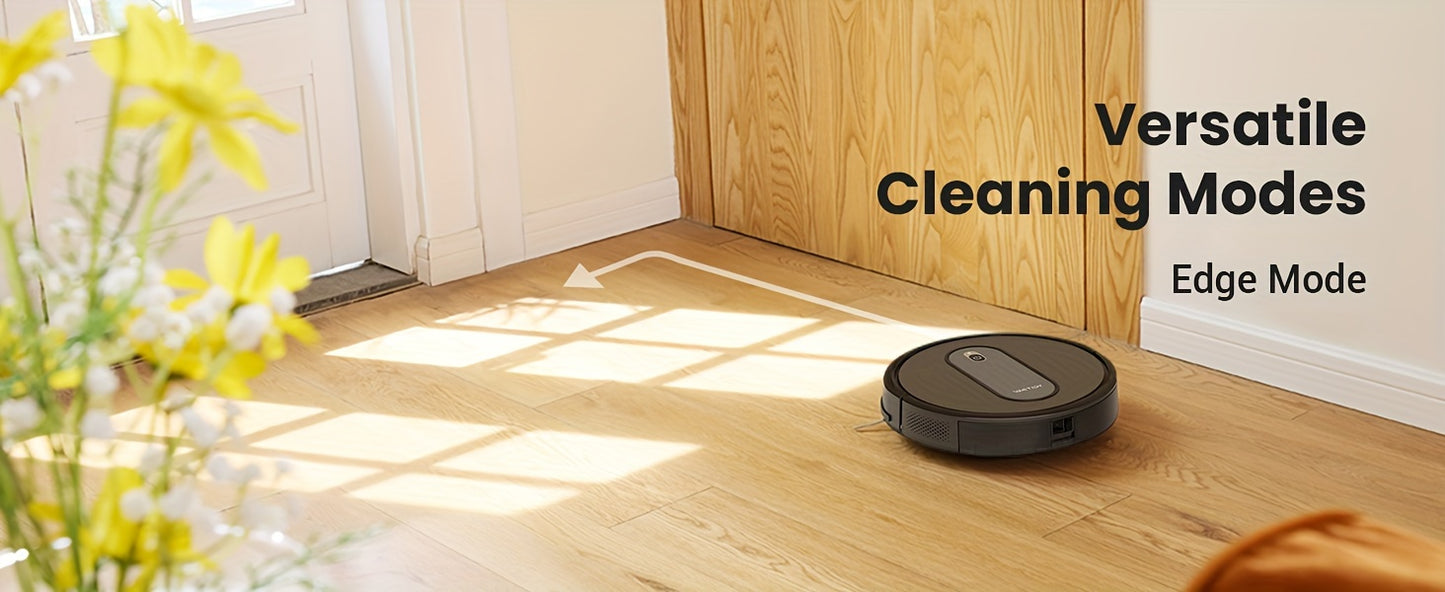 Vactidy Nimble T6 Robot Vacuum Cleaner, Strong Suction, Automatic Self-Charging Robotic Vacuum, WiFi/Alexa/App/SiRi/Remote Control Robotic Vacuum, 7.35cm Thin, Ideal for Pet Hair, Carpet, Hard Floor