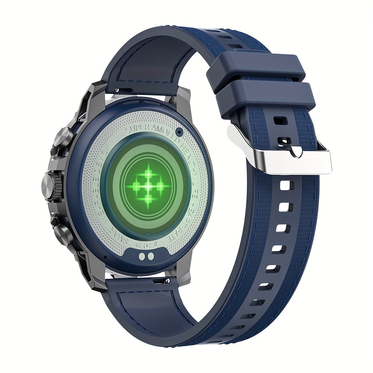 For Samsung Android Phones, Rugged Men's Smartwatch, Wireless BT5.0, Texting And Calling, With Voice Assist, 460P AMOLED Large Screen, 49mm Circle Screen, Smart Bracelet For Health Steward, Whatsapp Message Remind, With App F