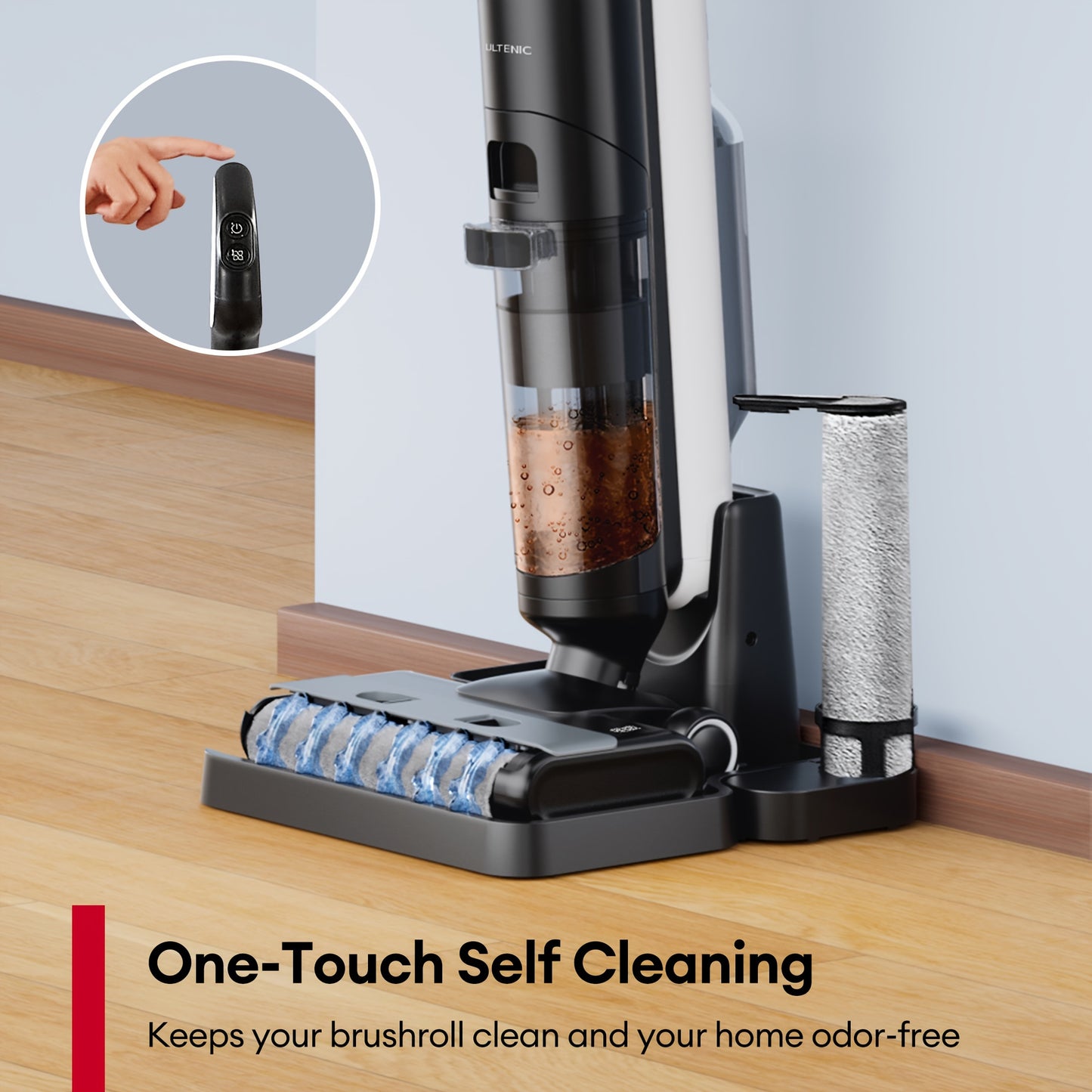 2024 Cordless Vacuum Mop Combo, Wet Dry Vacuum Cleaner with Self-Cleaning, Long Runtime, LCD Display, Perfect for Hard Floors and Sticky Messes, AC1 Elite