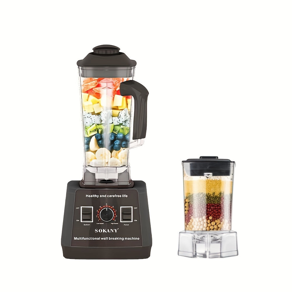 Sokany Multi-functional Blender, Wall-breaking Machine, Juicer, With A Powerful 5000W Copper Core Motor, 9 Adjustable Speeds, Sharp Blades For Fine Grinding, Food-grade Sealed Rubber Cover, Easy Switch, Ergonomic Handle