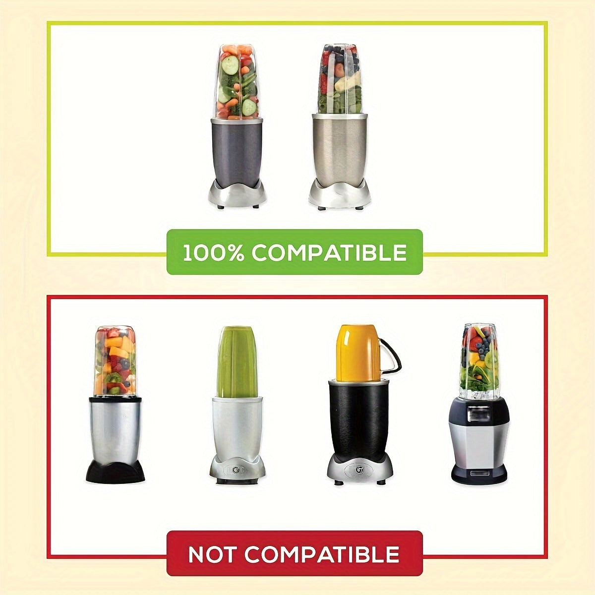 2pcs, Replacement Parts For Nutribullet Blender, Including A 32oz Cup With Flip-top Lid, Compatible With Nutribullet 600W And 900W Blenders