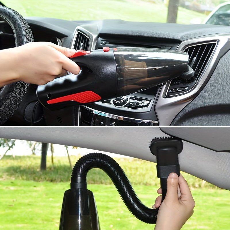 1pc CascadeVac Cordless Handheld Vacuum Cleaner, High Power Wireless Mini Home and Car Dust Remover with USB Charging, Rechargeable Lithium Battery, Plastic Material, Includes Crevice Tool, No Bag, for Carpet Floor Cleaning