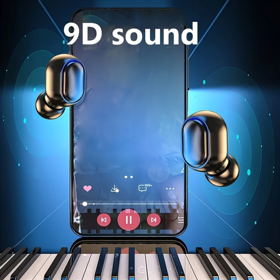 SENBENBAO MINI Wireless Earbuds: TWS True Wireless Connectivity, LED Digital Display, Hi-Fi Stereo Sound, In-Ear Design, Suitable for Gaming, Business, Outdoor, and Video Use, No Delay, Li-Polymer Battery, Compatible with Pho