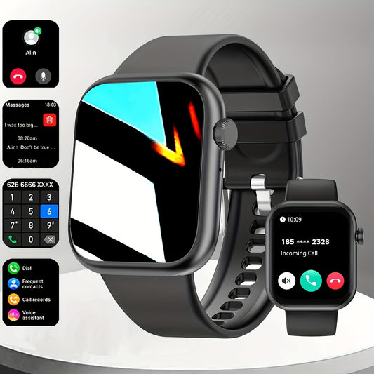smart watch 1.83Inch full touch screen (make, answer calls)For Android&iPhone phones, 100Multiple Sport Modes, Custom Watch face, Calories, Steps, Distance, calculator, Music, Stopwatch, alarm clock, Fitness Sport smartwatch