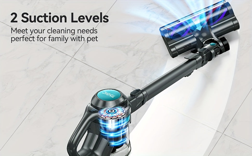 [Powerful|Lightweight] 23Kpa Powerful Suction Cordless Vacuum Cleaner | 4 In 1 Handheld Vacuum, Lightweight Stick Vacuum, Detachable Battery, LED Brush, 1.3L Dust Cup For Home Hard Floor Carpet Pet Hair