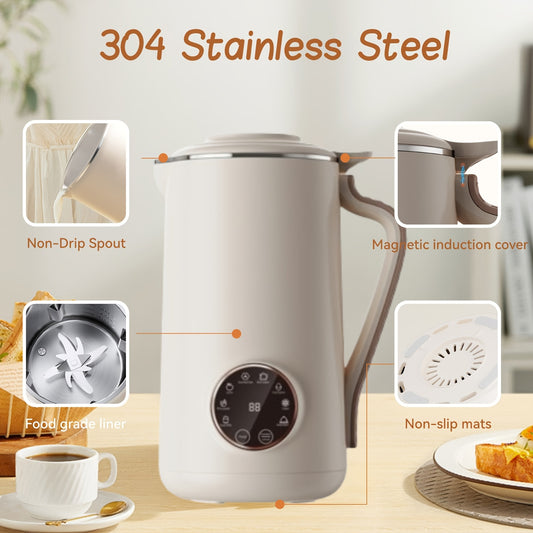[Smart Milk Maker] Compact Smart Soy Milk Maker | Fully Automatic Food Processor, Blender, And Multifunctional Portable Juicer