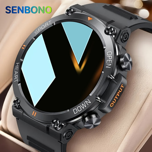 SENBONO Unisex Smart Watch with Wireless Calling, 1.39" HD Display, IPX7 High Quality, 400mAh Battery, Wireless 5.0, Dial, Multi-Sport Tracking, Compatible with iPhone/Android - Ideal Gift for Men & Women, Smart Watch for And