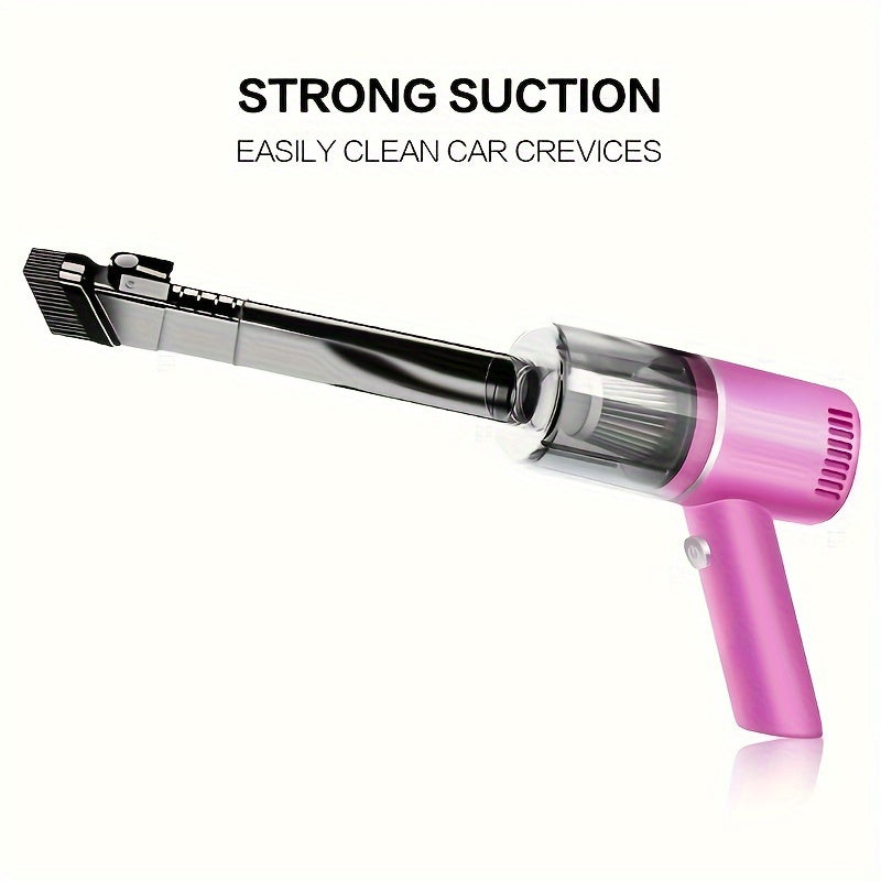 Pink car wireless vacuum cleaner super suction super power dry and wet cleaning cat hair pet hair multi-functional cleaning handheld mini portable