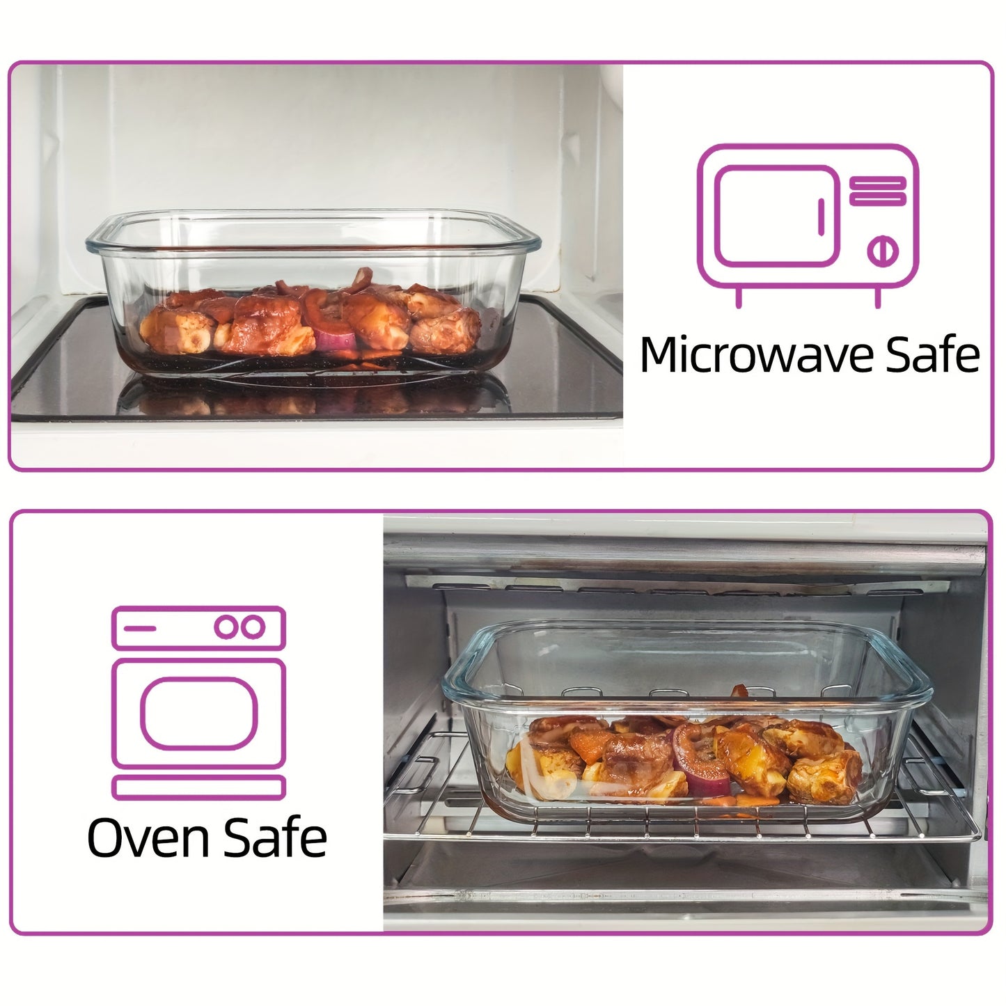 16 Pack Glass Meal Prep Containers, Food Storage Containers with Airtight Lids, Dishwasher/Microwave/Oven/Freezer Safe Glass Containers for Leftovers