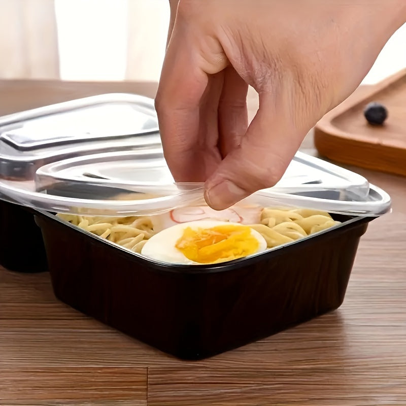 45Pcs/30Pcs disposable lunch box, takeout box, fast food lunch box, cake Dim sum box, fresh-keeping box, stackable with cover, microwave oven/dishwasher/refrigerator safe (28 ounces)