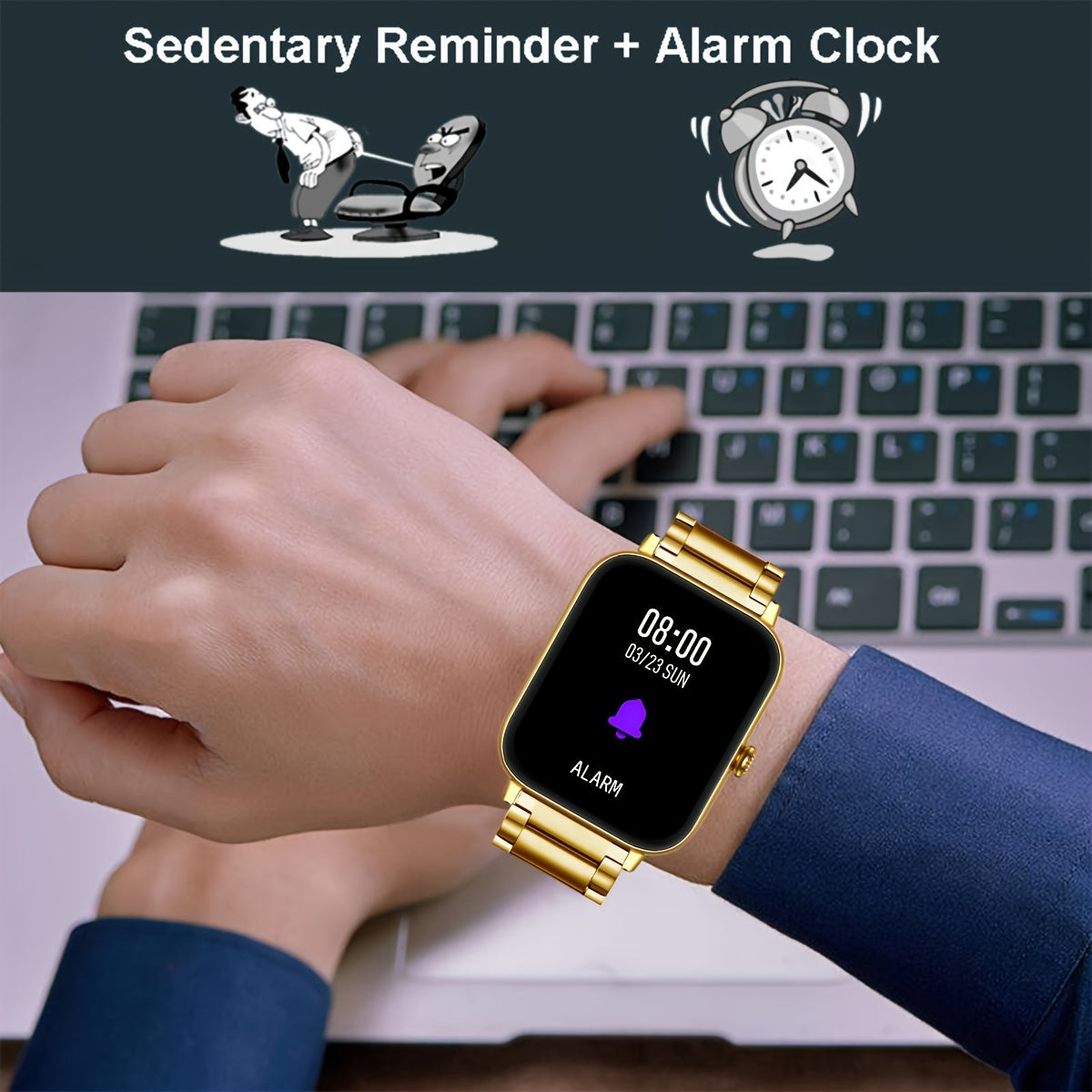 Smart Watch(Can Make And Answer Calls)1.83-inch Full Touch Screen Wireless Call Sport Watch, Compatible With Android And IPhone Phones, 100+ Sport Modes, Sport Fitness Smart Watch