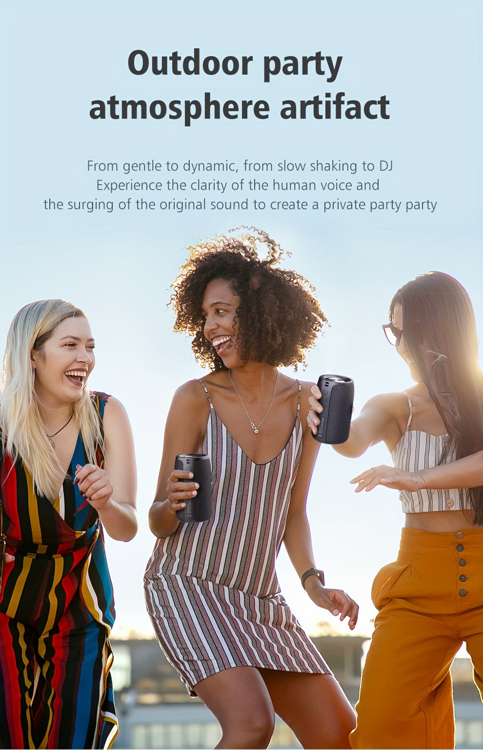 ZEALOT S32 10W Wireless Speaker, Portable Subwoofer, TWS Supports Dual Pairing, 1800mAh Battery, 8 Hours of Gaming Time Loud Stereo Sound, Boombox Style Bass Cannon. Charging Cable and Auxiliary Line, Compatible with Memory C