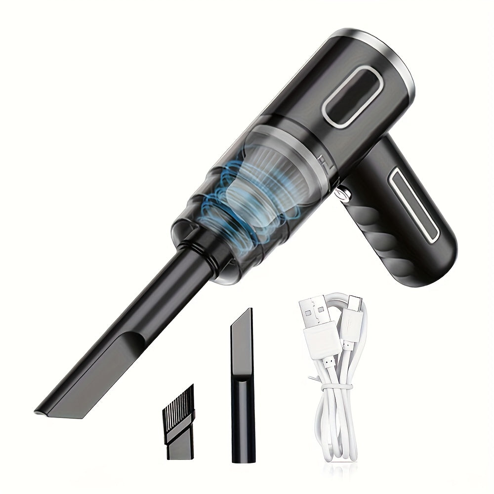 Upgraded Version, Portable Cordless Hand-held Vacuum Cleaner, Cyclone Suction Wireless Vacuum Cleaner. Echargeable Strong Suction Vacuum Cleaner Suitable For Cars/Offices/Homes