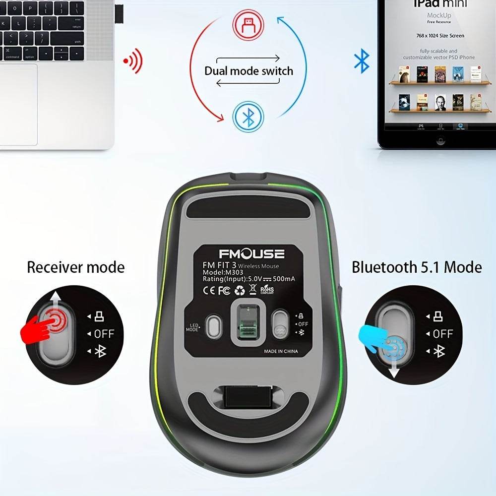 Rechargeable Wireless Mouse With Dual Modes - findify 2025