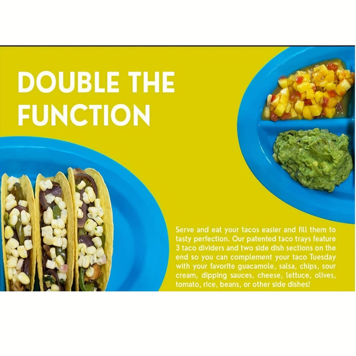 1pc/4pcs, Fiesta Serving Plates/Trays Set With Stand Up Holder For Soft And Hard Shell Tacos, Plastic, Use For Taco Nights And Bar, Microwave Safe
