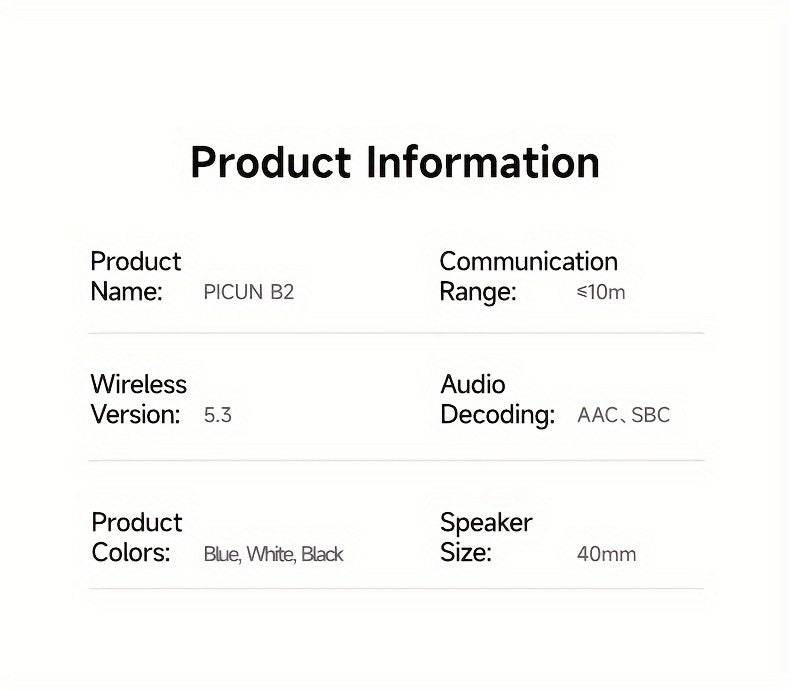 Picun B2 Wireless Headphones - findify 2025