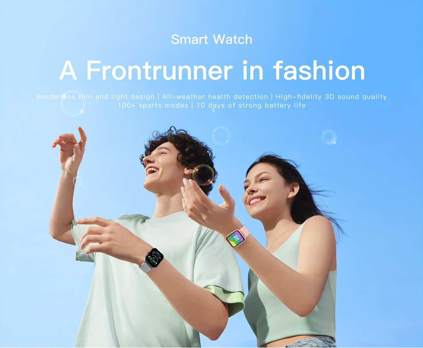 100+ Sports Modes Smartwatch - Fitness Tracker For Android/Phones, Men And Women - Smart Activity Watch For Making/Receiving Calls