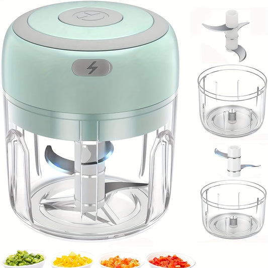 100/250ml USB Electric Mini Chopper - High-Performance Food Processor for Effortless Meat Grinding & Vegetable Crushing, Portable & Time-Saving Kitchen Companion