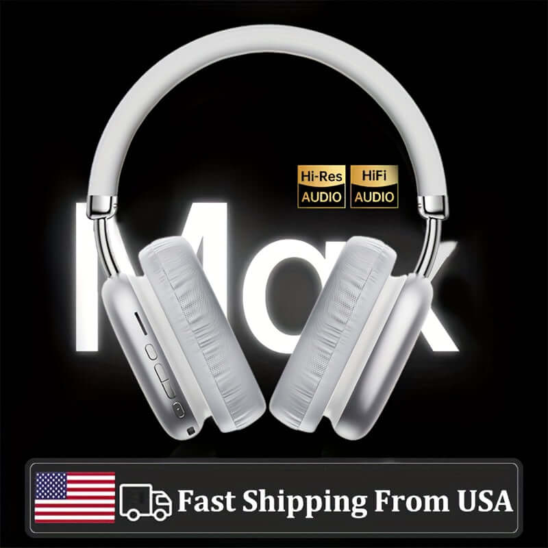 HIFI Stereo Wireless Headphones - Over-ear Lightweight Immersive Audio With Microphone For Gaming, Computers, Home Office Phones