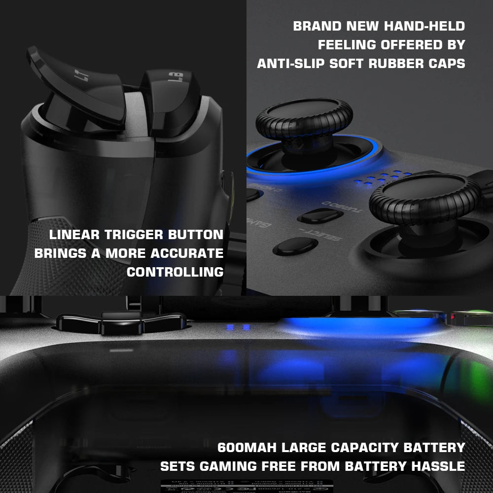 GameSir T4 Pro Bluetooth Wireless Game Controller Dual Switch Gamepad for Nintendo Switch iPhone Android Cellphone PC Joystick