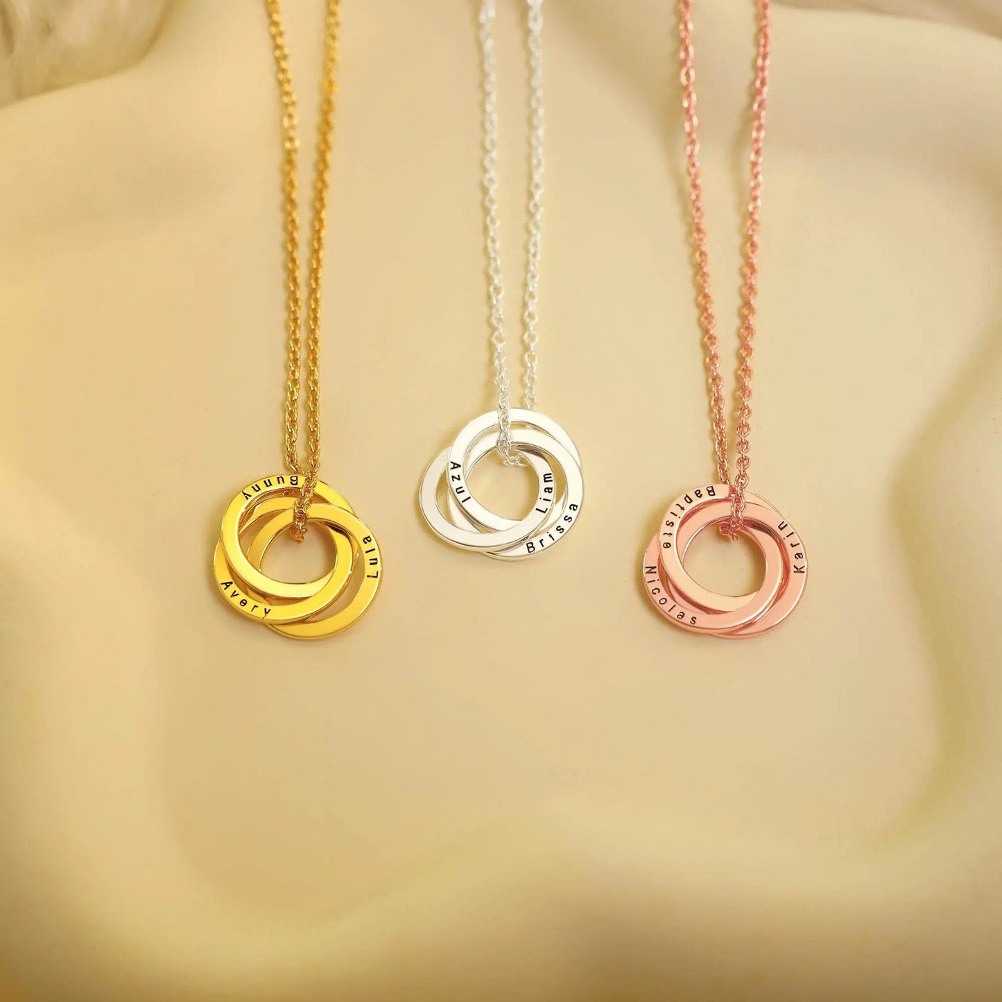 Customized Name Necklace Shopify Dropshipping Agent Engraved 18K Gold Plated Ring Fashion Pendant Necklace for Women Jewelry - findify 2025