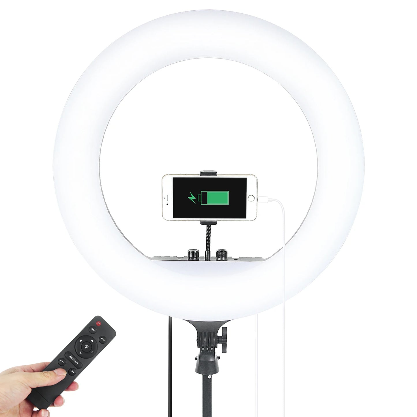 Fusitu FT-54 LED Ring Light Dimmable Selfie Lamp Stand Phone Holder For Video Live Profissional Photography Lighting kit