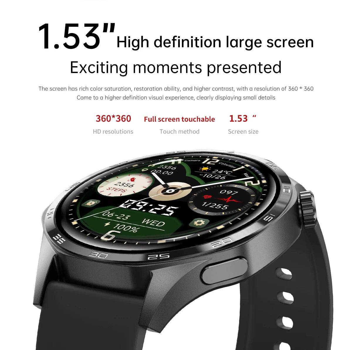 Watch GT5 PRO Smartwatch GPS Motion Trajectory HD Screen Bluetooth Call NFC Men Smart Watch Outdoor Sports Watches Men 2024 New - findify 2025