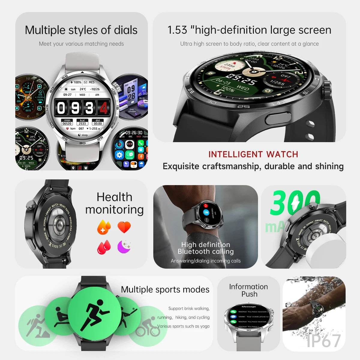 Watch GT5 PRO Smartwatch GPS Motion Trajectory HD Screen Bluetooth Call NFC Men Smart Watch Outdoor Sports Watches Men 2024 New - findify 2025