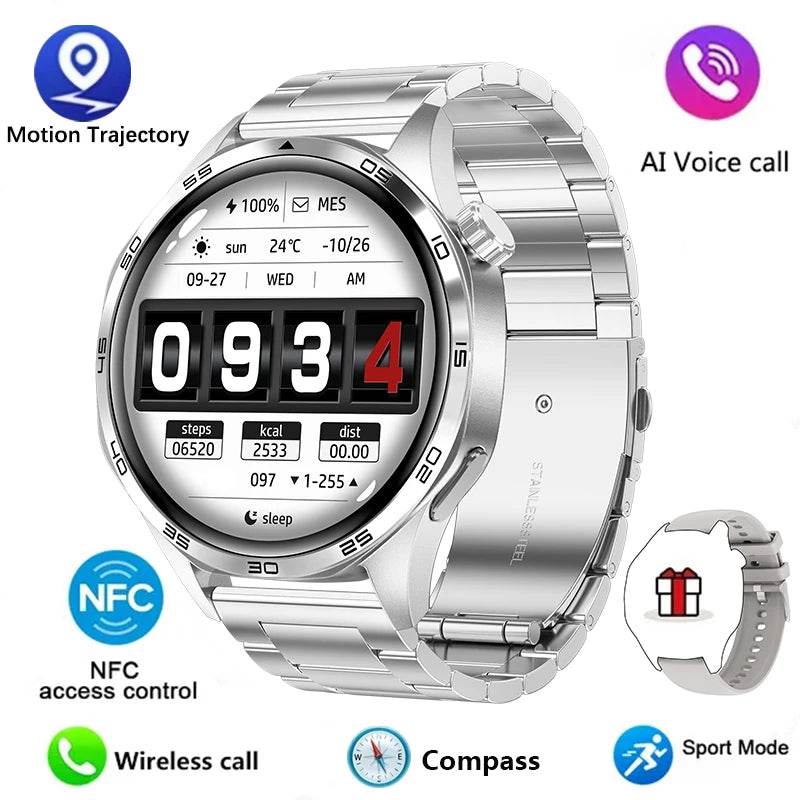 Watch GT5 PRO Smartwatch GPS Motion Trajectory HD Screen Bluetooth Call NFC Men Smart Watch Outdoor Sports Watches Men 2024 New - findify 2025