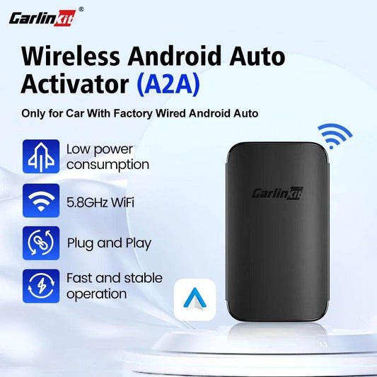 2025 CarlinKit Android Auto Wireless Adapter Smart Ai Box Plug And Play Bluetooth WiFi Auto Connect For Wired Android Auto Cars - findify 2025
