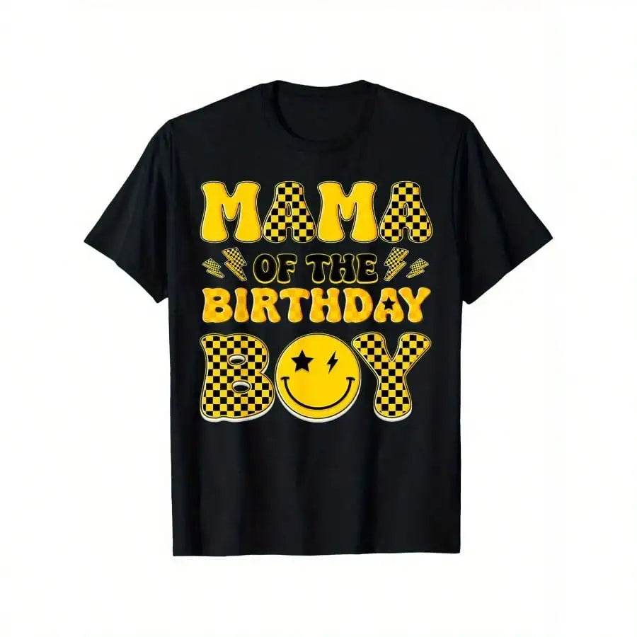 Mom And Dad Mama Birthday Boy One Happy Dude Family Party T-Shirt, 100% Cotton Football teammate Buddy Brother Dude T-shirts for - findify 2025
