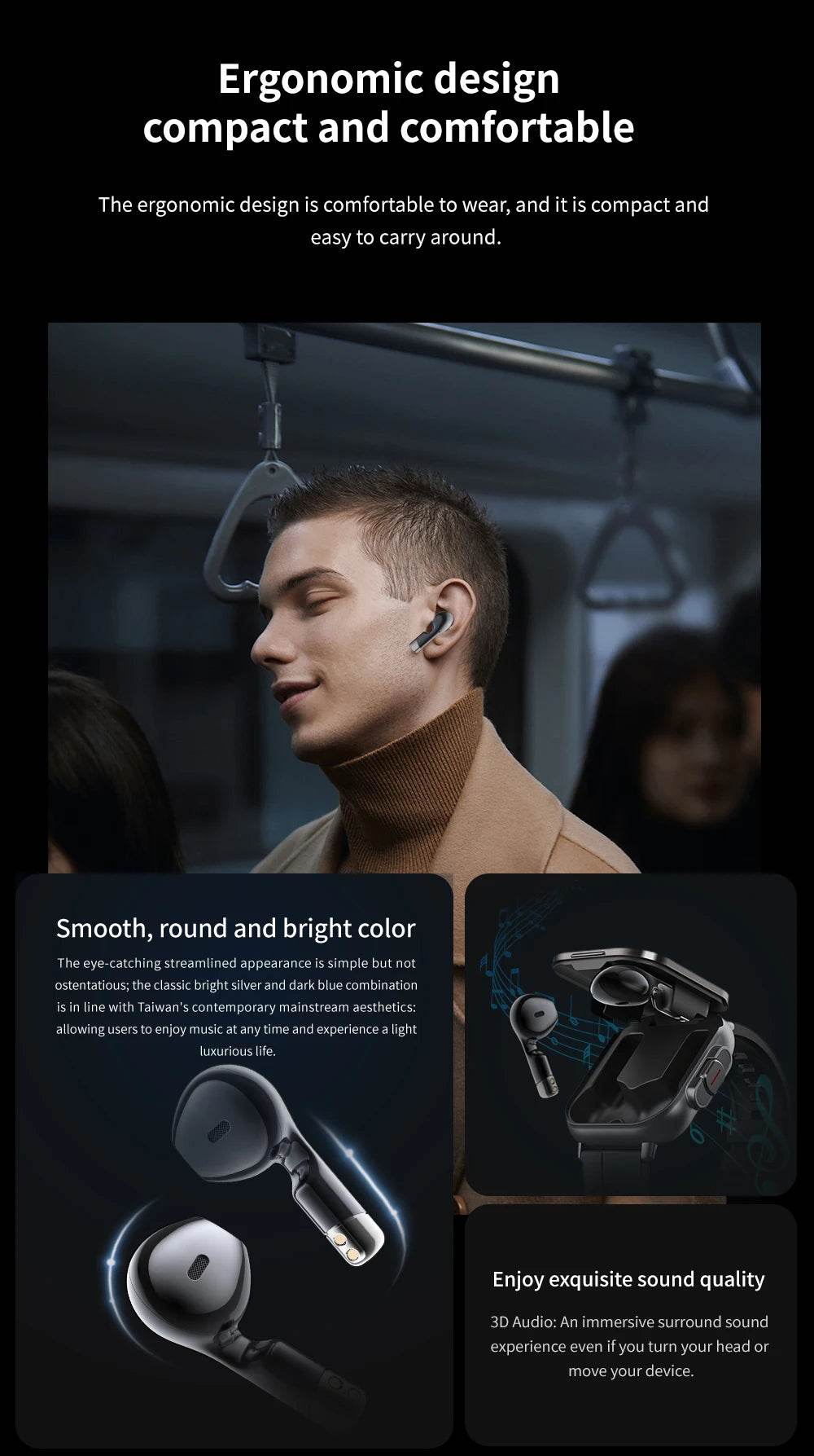 2 in 1 Built-in Smartwatch with Earphone Multi-Sport NFC Call Smart Watch with Earbuds Headphone for iPhone Android Smartphone - findify 2025