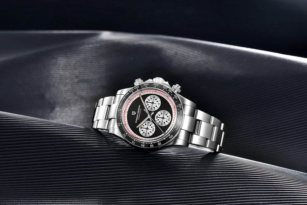 PAGANI DESIGN Men Quartz Wristwatches VK63 Watch For Men Ceramic Bezel Chronograph Sports Waterproof Stainless Reloj Hombre 2023