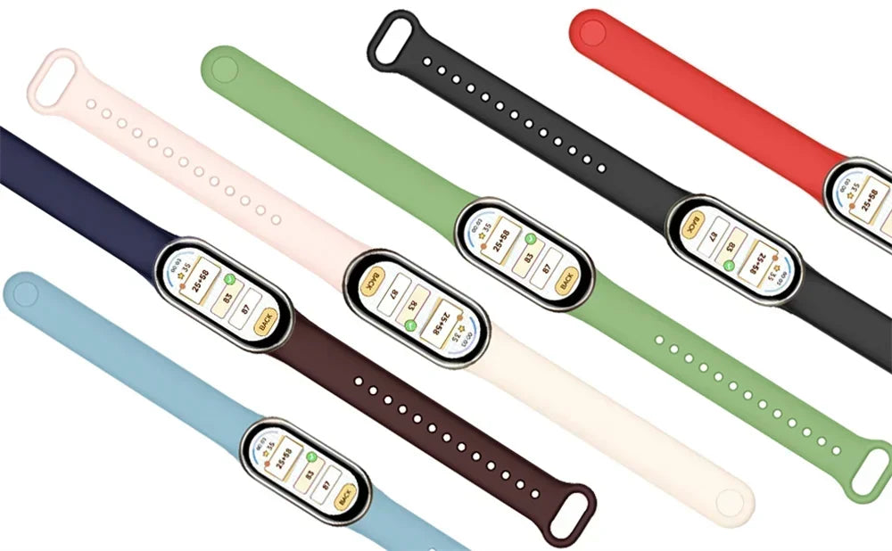 Sport Silicone Strap for Xiaomi Mi Band 9 NFC Replacement Bracelet Belt for Xiaomi Mi Band 8/9 Wriststrap Smartwatch Accessories