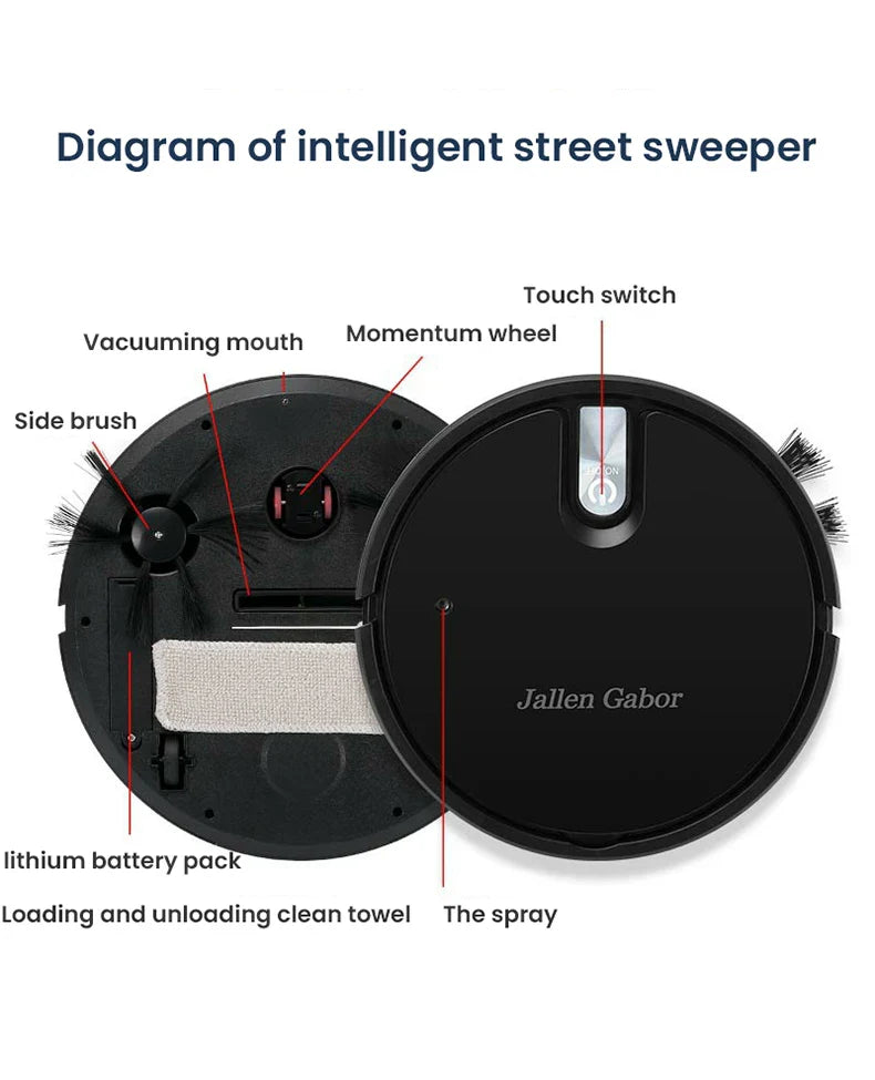 5 in 1 Wireless Smart Robot Vacuum Cleaner Multifunctional Super Quiet Vacuuming Mopping Humidifying For Home Use Home Appliance