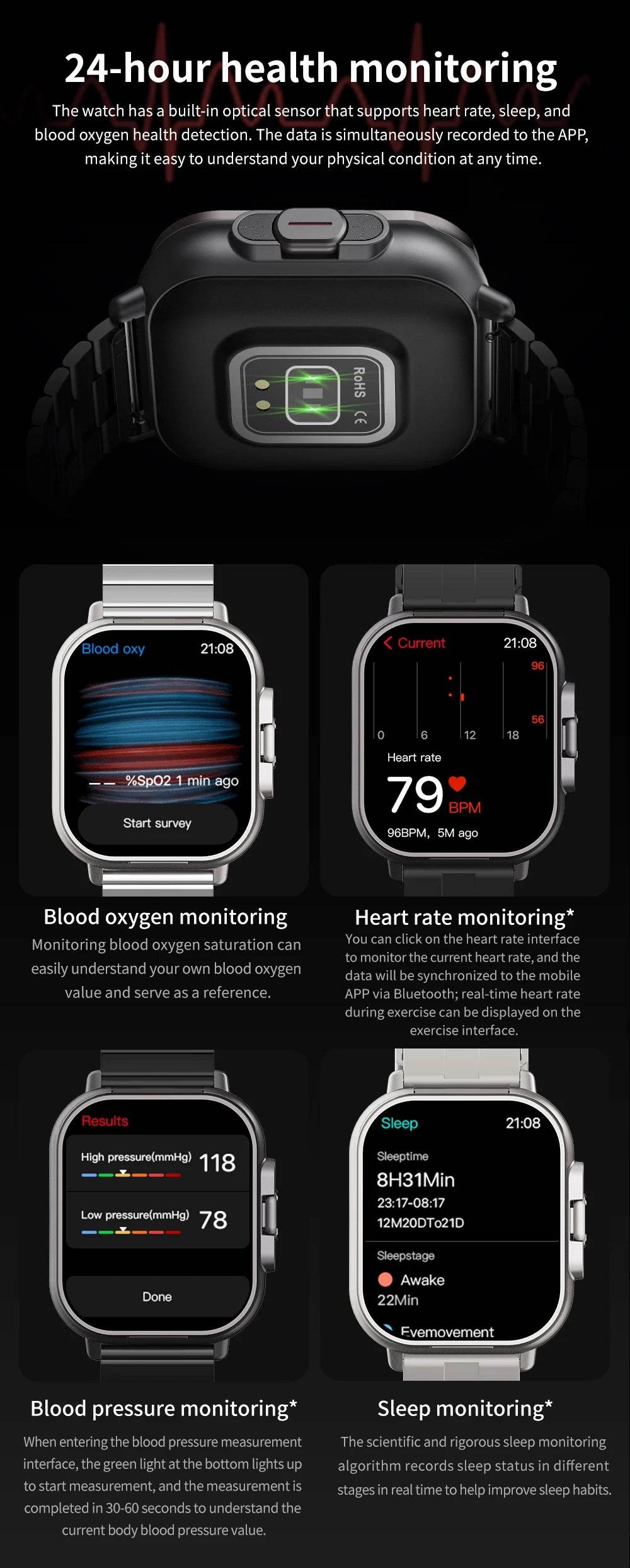 2 in 1 Built-in Smartwatch with Earphone Multi-Sport NFC Call Smart Watch with Earbuds Headphone for iPhone Android Smartphone - findify 2025