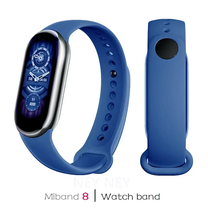 Sport Silicone Strap for Xiaomi Mi Band 9 NFC Replacement Bracelet Belt for Xiaomi Mi Band 8/9 Wriststrap Smartwatch Accessories