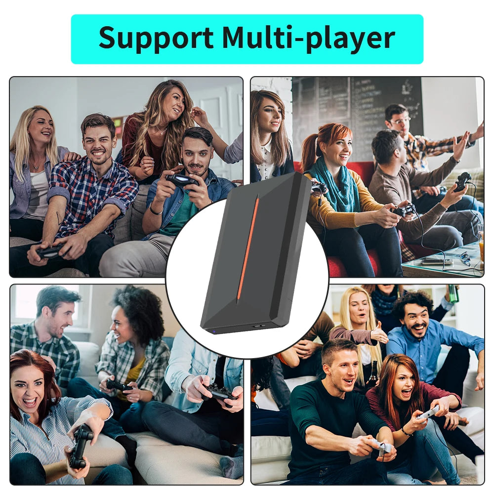 Launchbox OS 500GB Portable Gaming HDD Retro Game Console with 3700+PC/3D Games for PS4/PS3/PS2/PS1/Wii/Wiiu for Wins PC/Laptop