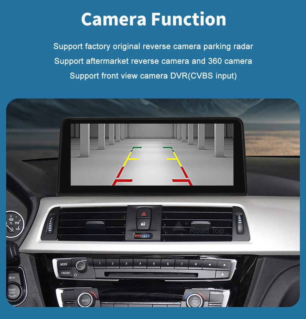 Road Top 1920*720 Wireless Carplay Android Auto Multimedia Display Screen For BMW 3 4 Series F30 F31 F32 F33 F34 F36 NBT