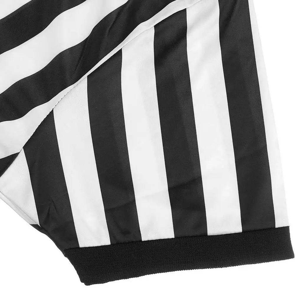 Striped Referee Shirt Men Official Pro-Style Collar Referee Shirt Gym Sporting Soccer Basketball Sports Clothes Striped Shirt - findify 2025
