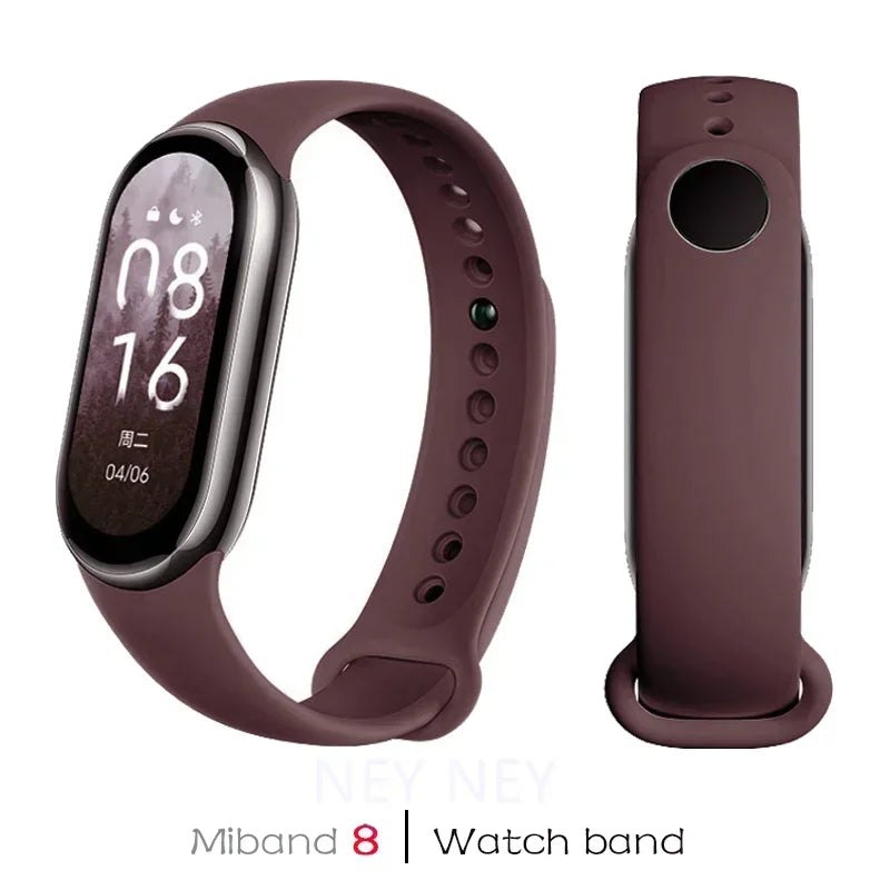 Sport Silicone Strap for Xiaomi Mi Band 9 NFC Replacement Bracelet Belt for Xiaomi Mi Band 8/9 Wriststrap Smartwatch Accessories